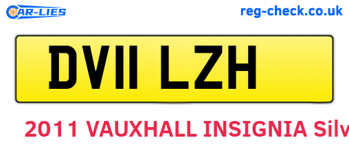 DV11LZH are the vehicle registration plates.