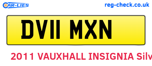 DV11MXN are the vehicle registration plates.