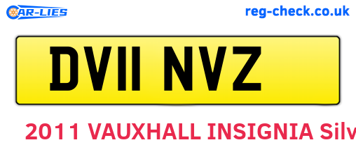 DV11NVZ are the vehicle registration plates.