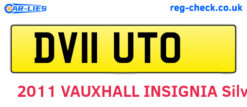 DV11UTO are the vehicle registration plates.