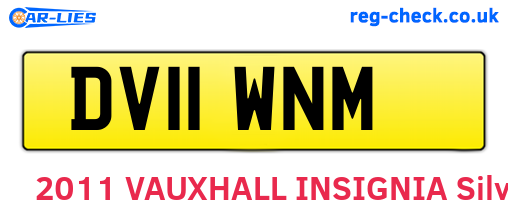 DV11WNM are the vehicle registration plates.