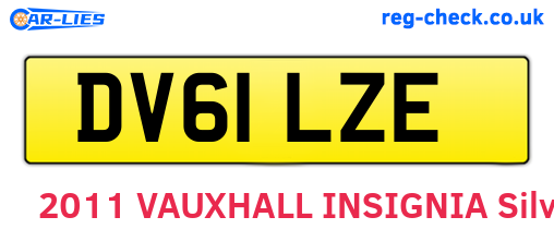 DV61LZE are the vehicle registration plates.