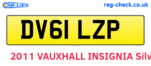 DV61LZP are the vehicle registration plates.
