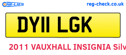 DY11LGK are the vehicle registration plates.