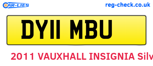 DY11MBU are the vehicle registration plates.