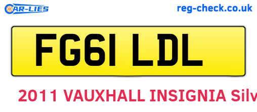 FG61LDL are the vehicle registration plates.