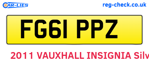 FG61PPZ are the vehicle registration plates.