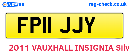 FP11JJY are the vehicle registration plates.