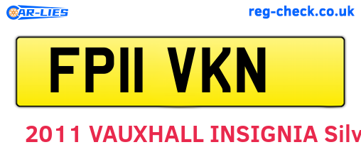 FP11VKN are the vehicle registration plates.