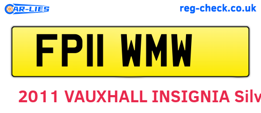 FP11WMW are the vehicle registration plates.