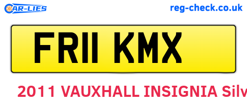 FR11KMX are the vehicle registration plates.