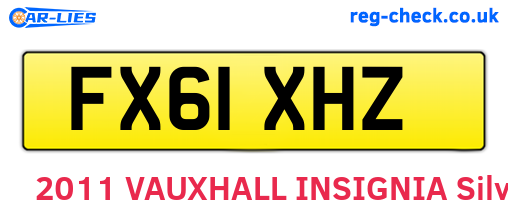 FX61XHZ are the vehicle registration plates.