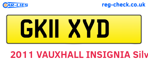 GK11XYD are the vehicle registration plates.