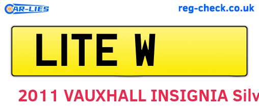 L1TEW are the vehicle registration plates.