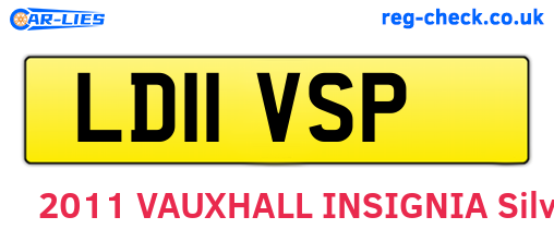 LD11VSP are the vehicle registration plates.