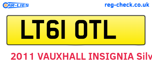 LT61OTL are the vehicle registration plates.