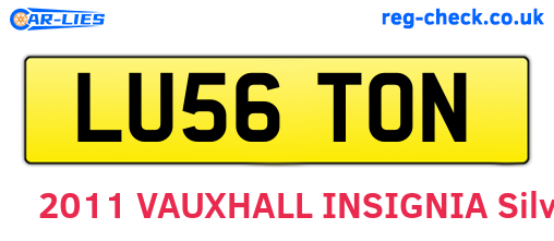 LU56TON are the vehicle registration plates.