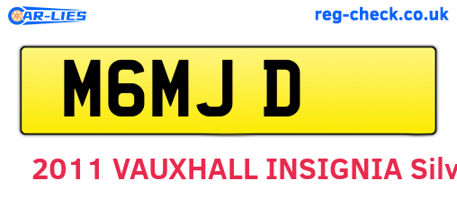 M6MJD are the vehicle registration plates.