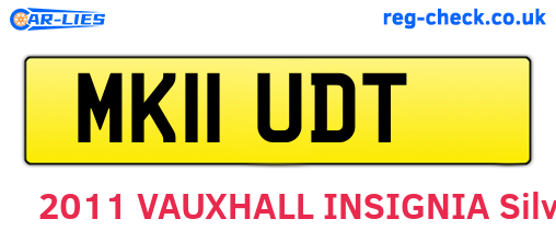 MK11UDT are the vehicle registration plates.