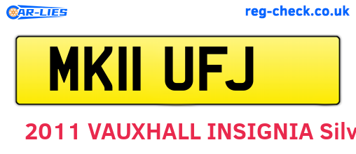 MK11UFJ are the vehicle registration plates.