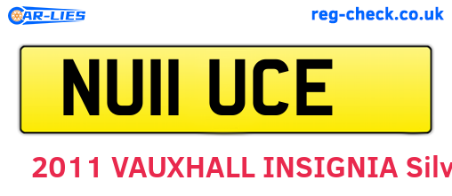 NU11UCE are the vehicle registration plates.