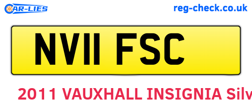 NV11FSC are the vehicle registration plates.