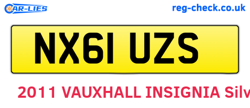 NX61UZS are the vehicle registration plates.