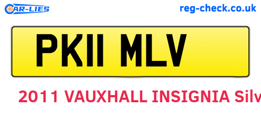PK11MLV are the vehicle registration plates.