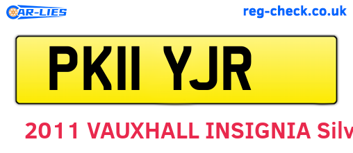 PK11YJR are the vehicle registration plates.