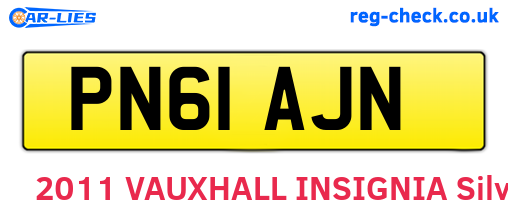 PN61AJN are the vehicle registration plates.