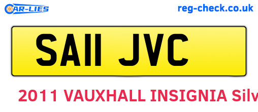 SA11JVC are the vehicle registration plates.