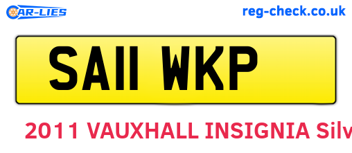 SA11WKP are the vehicle registration plates.