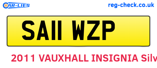 SA11WZP are the vehicle registration plates.