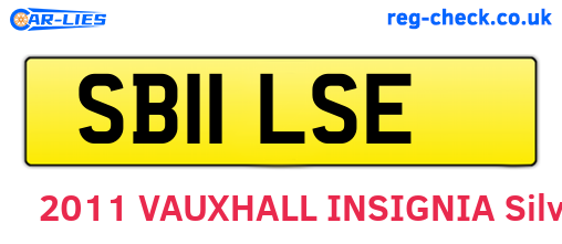 SB11LSE are the vehicle registration plates.