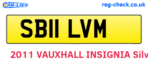 SB11LVM are the vehicle registration plates.