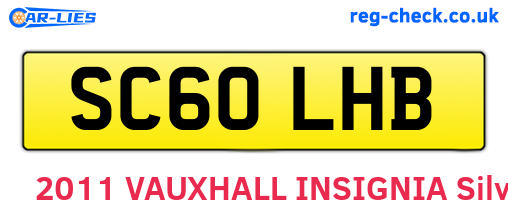 SC60LHB are the vehicle registration plates.