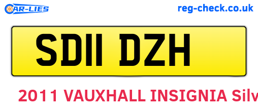 SD11DZH are the vehicle registration plates.