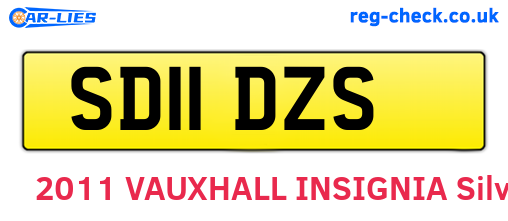 SD11DZS are the vehicle registration plates.