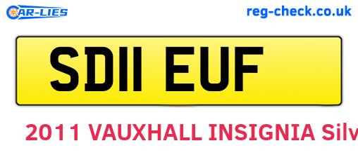 SD11EUF are the vehicle registration plates.