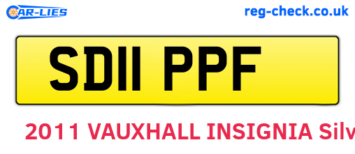 SD11PPF are the vehicle registration plates.