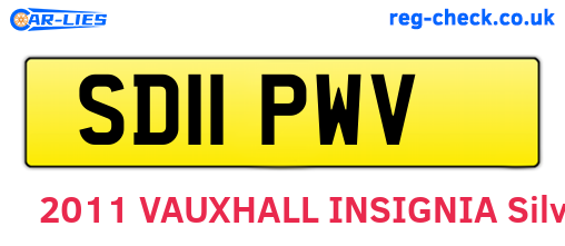 SD11PWV are the vehicle registration plates.