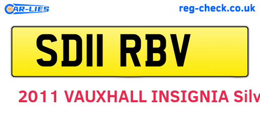 SD11RBV are the vehicle registration plates.