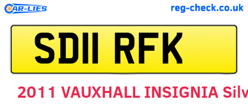 SD11RFK are the vehicle registration plates.