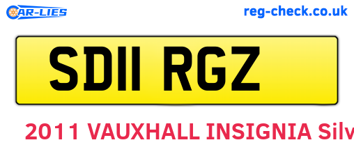 SD11RGZ are the vehicle registration plates.