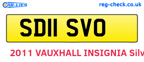 SD11SVO are the vehicle registration plates.