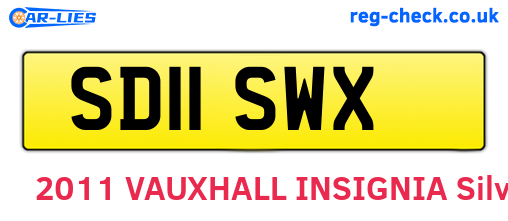 SD11SWX are the vehicle registration plates.