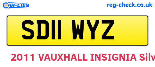 SD11WYZ are the vehicle registration plates.