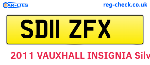 SD11ZFX are the vehicle registration plates.