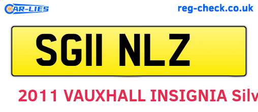 SG11NLZ are the vehicle registration plates.