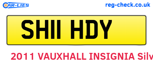 SH11HDY are the vehicle registration plates.
